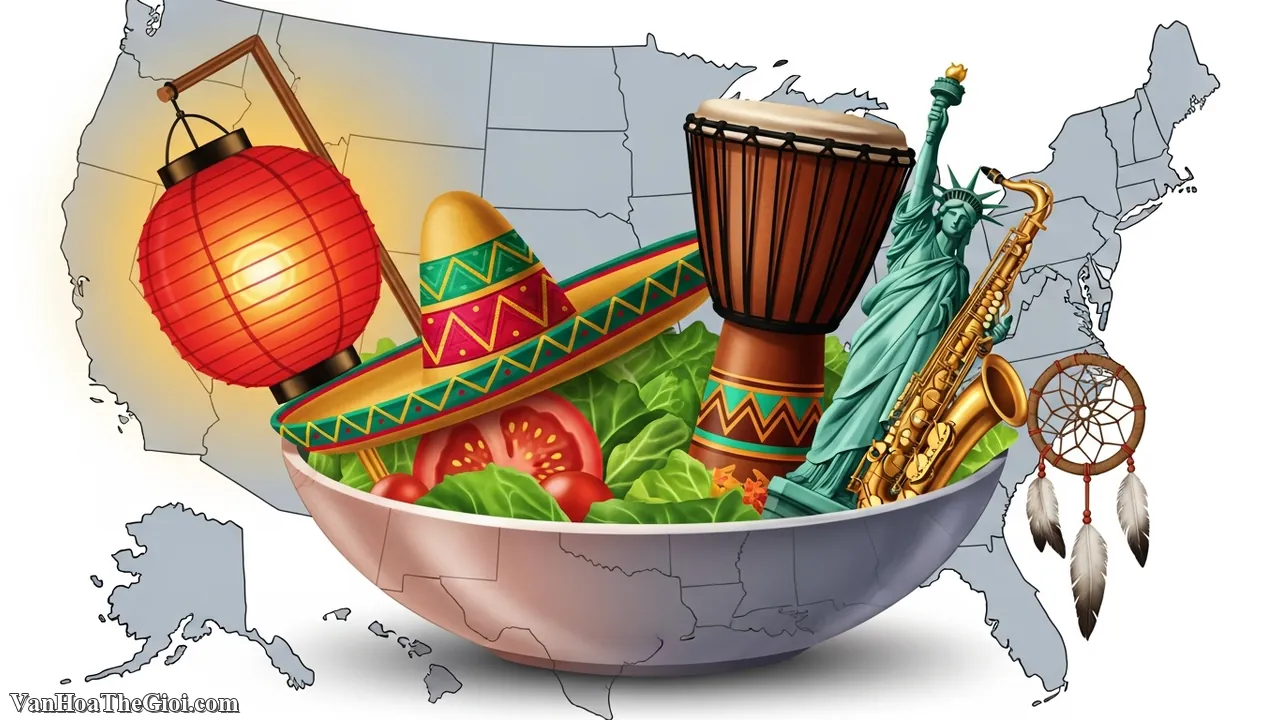 Bản sắc Mỹ: Bản h&ograve;a &acirc;m đa sắc tộc