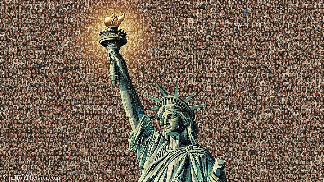 Bản sắc Mỹ: Bản h&ograve;a &acirc;m đa sắc tộc