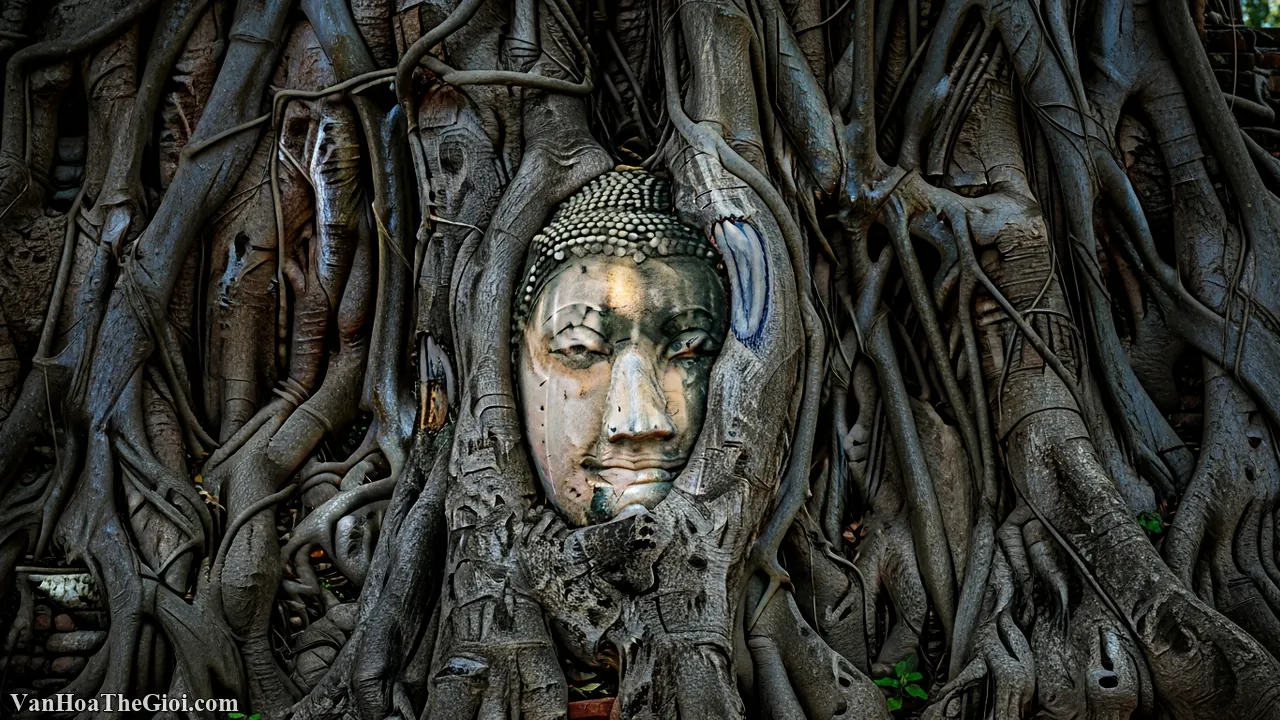 Nghệ thuật Ch&ugrave;a v&agrave;ng Th&aacute;i Lan v&agrave; kiến tr&uacute;c Ayutthaya