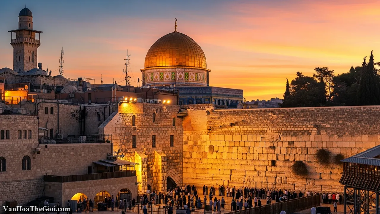 Văn h&oacute;a Israel: Đất Th&aacute;nh, t&ocirc;n gi&aacute;o v&agrave; bản sắc Do Th&aacute;i qua d&ograve;ng lịch sử