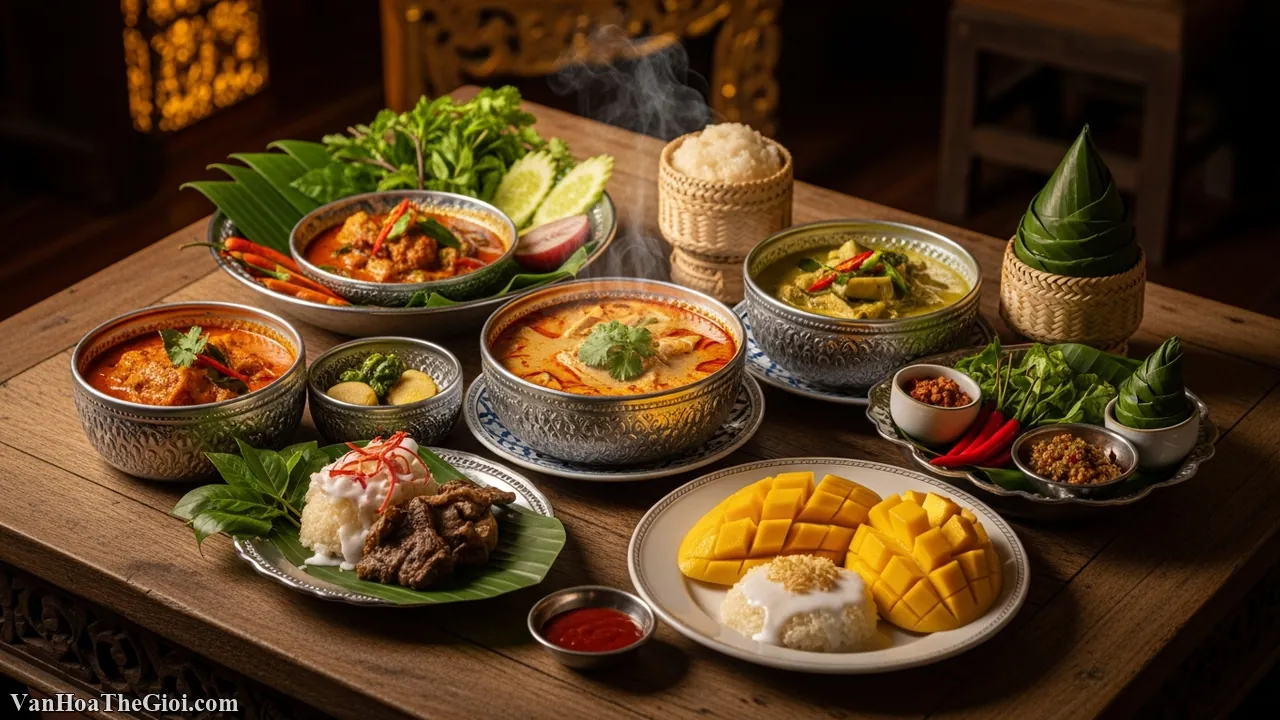 Ẩm thực Thái Lan: Bản giao hưởng của ngũ vị và triết lý nhân sinh