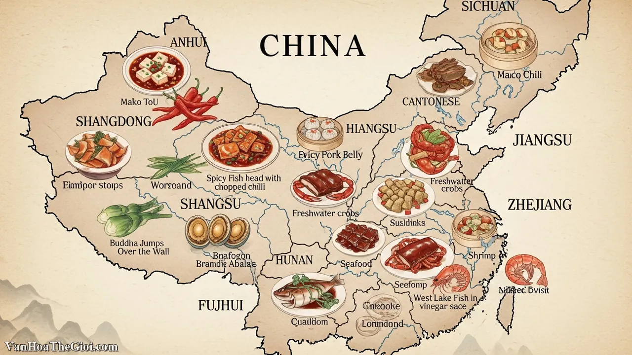 Ẩm thực Trung Hoa: Bát đại ẩm hệ