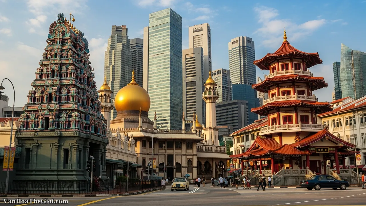 Singapore: Xã hội đa sắc tộc Hoa – Mã – Ấn – Âu