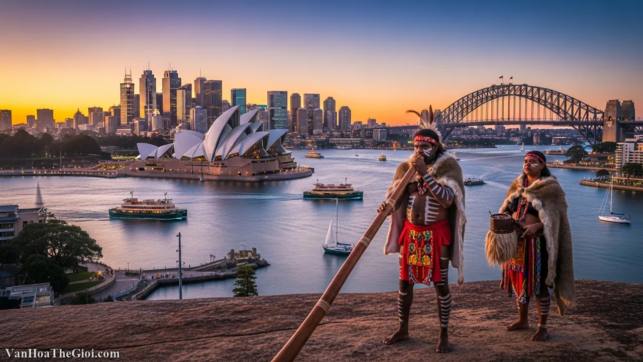 Văn hóa Úc: Sự hòa quyện giữa thổ dân Aboriginal và xã hội hiện đại Văn hóa Úc: Sự hòa quyện giữa thổ dân Aboriginal và xã hội hiện đại